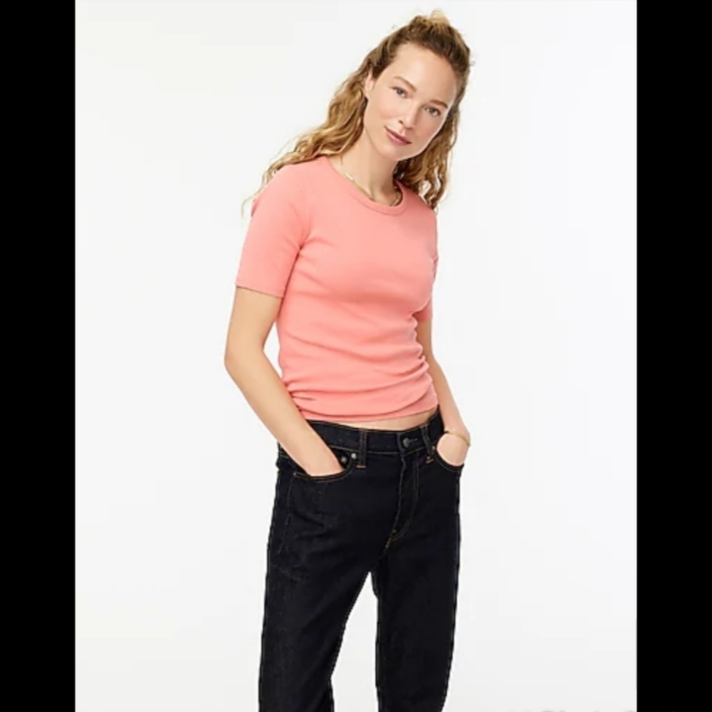 J. Crew Slim Perfect Fit T-Shirt Coral